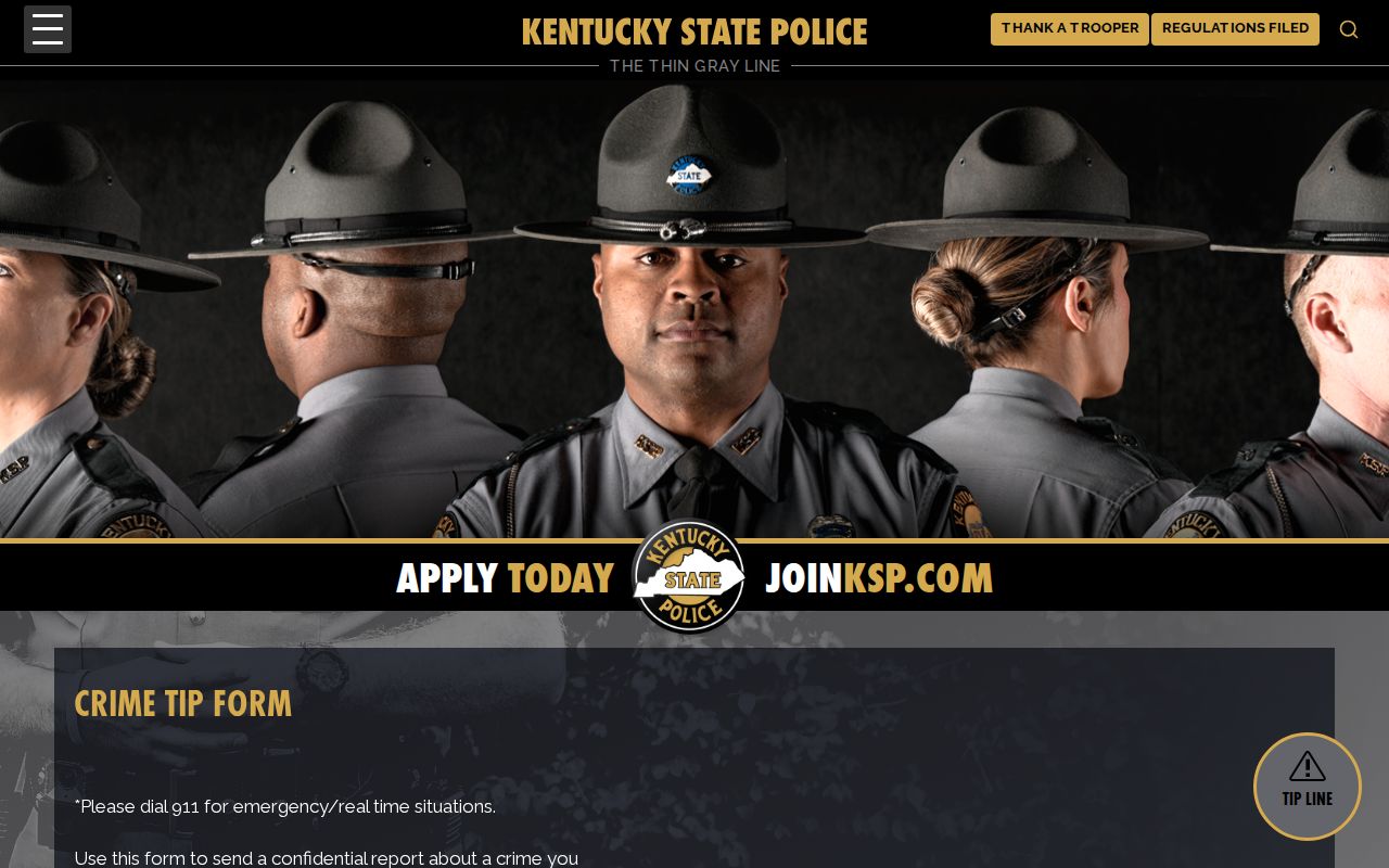 Owsley County most wanted and warrant tip form from Kentucky State Police